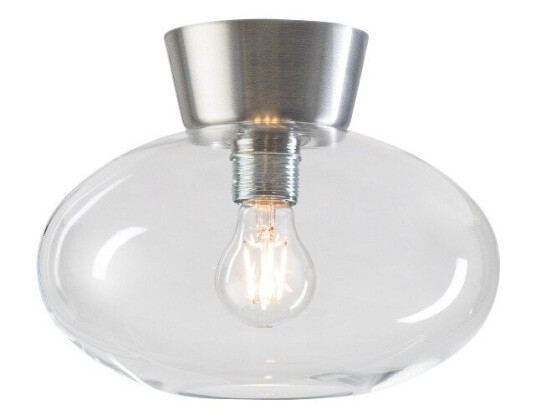 Belid Bullo Ceiling Ø27cm E27 Aluminium Clear Glass 1575753-07-0 1575753-03-0