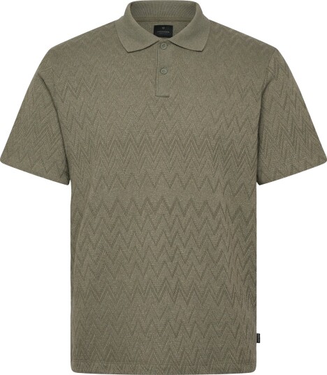 Jack & Jones Jprblatrenton Ss Jacquard Polo   Khaki green   XS