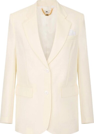Elisabetta Franchi Dame Jakker Beige XS,