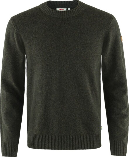 Fjellreven Men"s Övik Round neck Sweater Dark Olive XXL