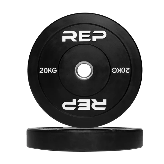 REP Fitness Bumper Plate 20 kg Svart REP Fitness Bumper Plate 20 kg Svart