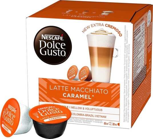 Dolce Gusto Nescafé Caramel Latte Macchiato til Dolce Gusto. 16 kapsler