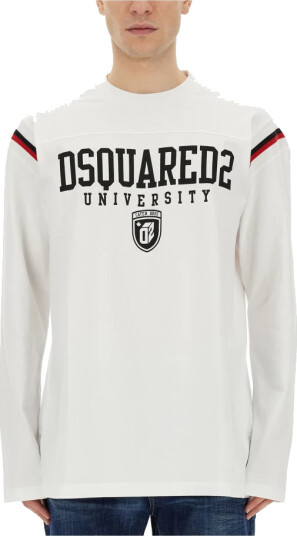 Dsquared2 Herre Topper Hvit S, Dsquared2 Herre Topper Hvit S,