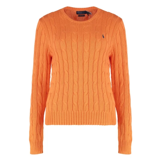 Ralph Lauren Polo Dame Strikkevarer Oransje L Ralph Lauren Polo Dame Strikkevarer Oransje L