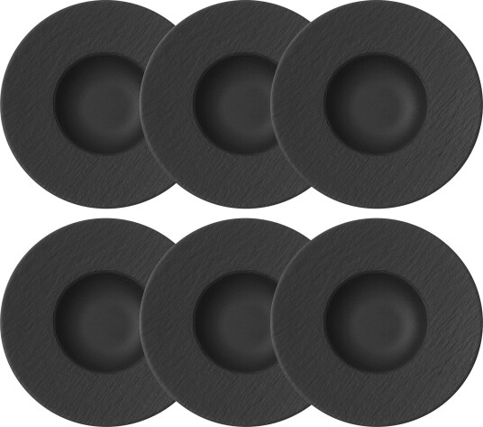 Manufacture Rock Pastatallerken 28 cm 6 pk Sort
