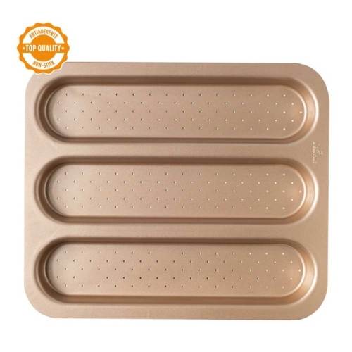 Decora Metallform Baguett Rosegull 38x32cm 