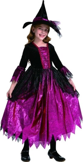 Rosa Heks Halloween Kostyme 7–8 år 120–130cm NTI-887440 Rosa Heks Halloween Kostyme 7–8 år 120–130cm NTI-887440