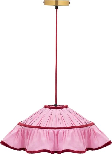 Anna + Nina Blossom Frill Lamp - PINK - ONZE SIZE