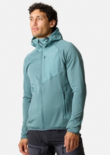 Swedemount Lofoten Tech Fleece Zip Hood Sage Green S Fleecetrøyer