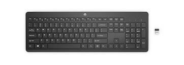 HP 230 Trådløst Tastatur Full Størrelse Svart med Numpad HP 230 Trådløst Tastatur Full Størrelse Svart med Numpad