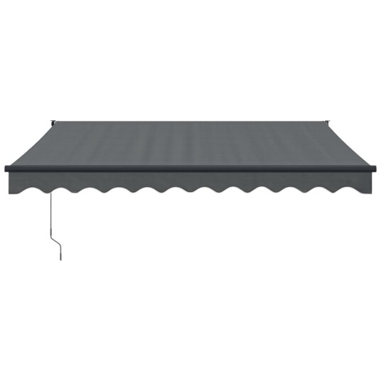 vidaXL Uttrekkbar markise antrasitt 3x2,5 m stoff og aluminium