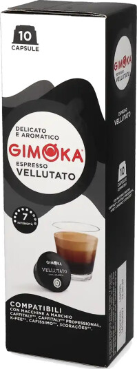 Gimoka | Vellutato 10 kapsler til Caffitaly