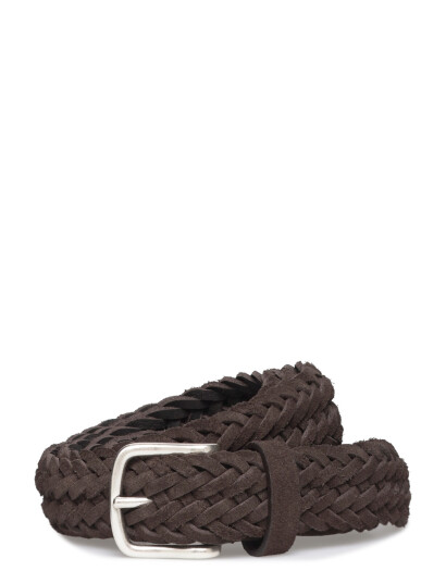 Anderson"s Woven Suede Belt Sand   3Cm   Brown   110