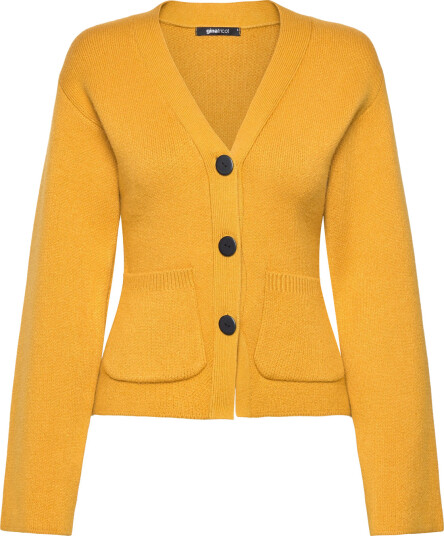 Gina Tricot Shaped Knitted Cardigan - Yellow - XS Gina Tricot Shaped Knitted Cardigan - Yellow - XS
