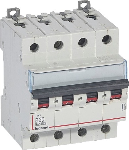 Legrand DX³ MCB automatsikring B20 4P 4M 10/16kA