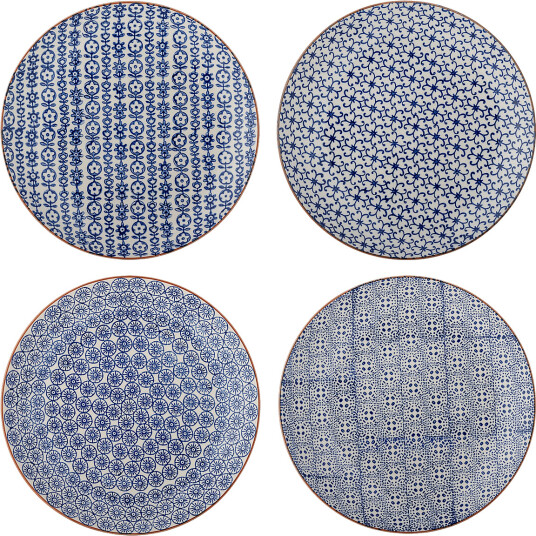 Bloomingville Karine Plate   Blue   Ø 25 CM