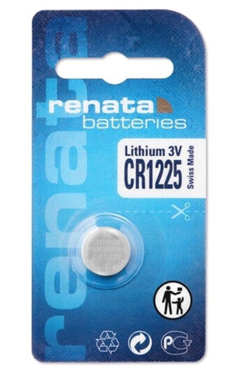 Electronic Batteri Lithium 3,0V 48Mah Cr1225 o12,5Mm Hojde 2,5Mm