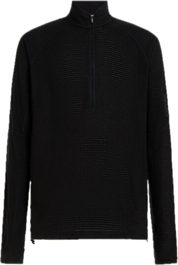 Icebreaker Men Mer 400 Realfleece Grid Ls Half Zip Black XL