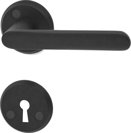 Habo Innerdørvrider New York Sort, Dørhåndtak 38-42 mm i Sink/Nikkel