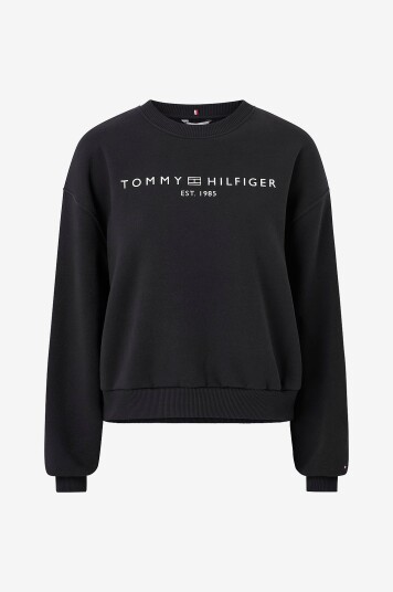 Tommy Hilfiger Collegegenser Corp Logo Mdrn Svart Tommy Hilfiger Collegegenser Corp Logo Mdrn Svart