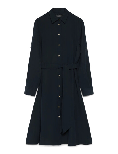Lauren Ralph Lauren Fit-And-Flare Shirtdress - Blue - 30