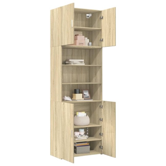Highboard sonoma eik 80x42,5x249 cm konstruert tre 8721102654480 Highboard sonoma eik 80x42,5x249 cm konstruert tre 8721102654480