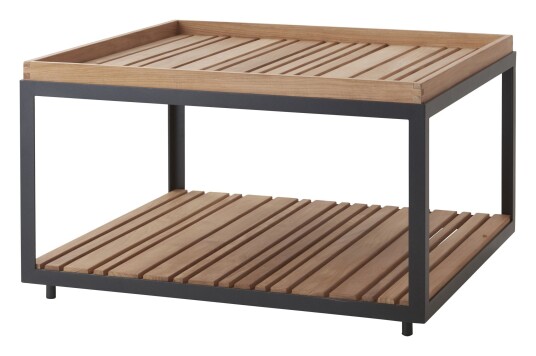 Cane-line Level bordplatesett til Sofabord, Teak, 77x77