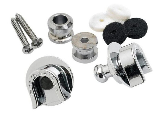 Fender Elite Strap Locks, Chrome Fender Elite Strap Locks, Chrome