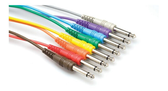 Hosa Cpp830 Patchkabel J/j 30 Cm 8 Stk Mono Hosa Cpp830 Patchkabel J/j 30 Cm 8 Stk Mono