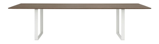 Muuto 70/70 spisebord 295 x 108 cm Solid smoked oak-White