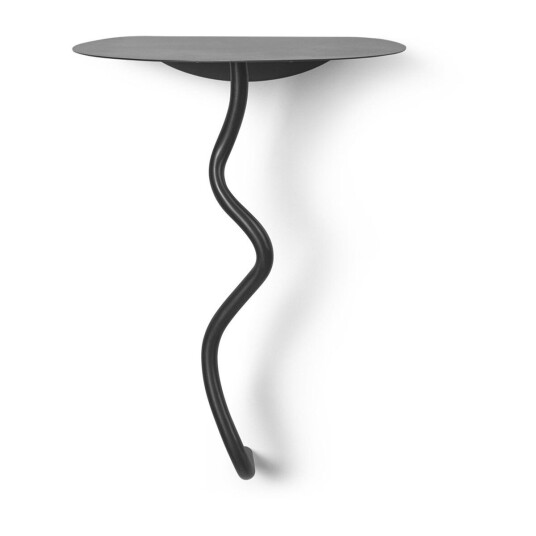 ferm LIVING Curvature veggbord Black Brass ferm LIVING Curvature veggbord Black Brass