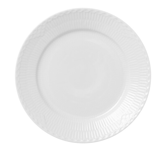 Royal Copenhagen White Fluted Half Lace tallerken Ø 22 cm Royal Copenhagen White Fluted Half Lace tallerken Ø 22 cm