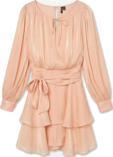 Vero Moda Elisa Long Sleeve Detail Short Dress Oransje XS Vero Moda Elisa Long Sleeve Detail Short Dress Oransje XS