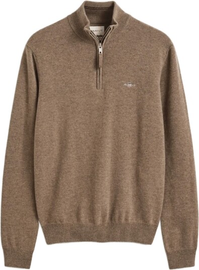Gant Superfine Lambswool Hz LT BROWN MELANGE 3XL Gant Superfine Lambswool Hz LT BROWN MELANGE 3XL