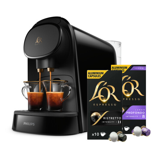 Philips L'or Barista Original Capsule Machine Black Starter Kit LM8012/00