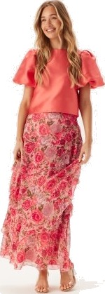 VILA Vipalma Hw Maxi Layer Skirt Dubarry AOP:Flowers 34