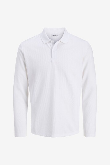 Jack & Jones - Pologenser jjeAustin Polo LS - Hvit
