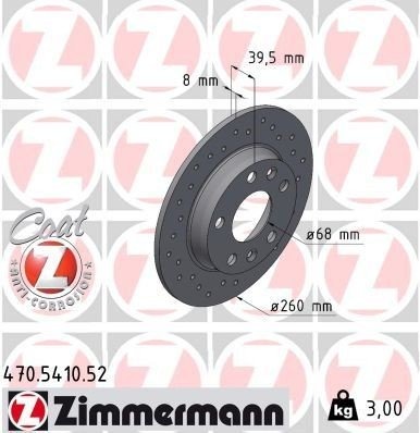 ZIMMERMANN 470.5410.52 Bremseskive