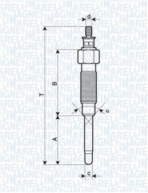 Glødeplugg MAGNETI MARELLI 062900065304
