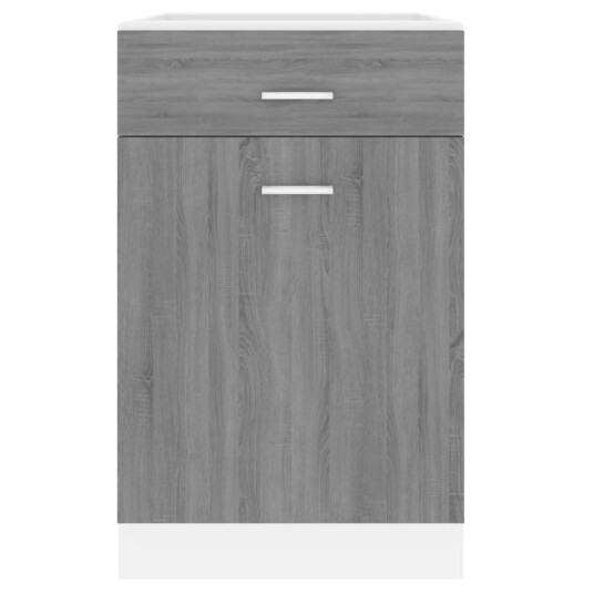 vidaXL Underskap med skuff gr? sonoma 50x46x81,5 cm konstruert tre vidaXL Underskap med skuff gr? sonoma 50x46x81,5 cm konstruert tre