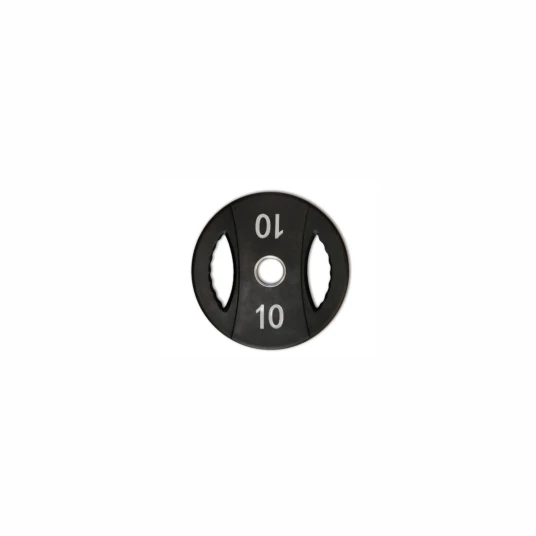 SQ&SN PU vektskive 10 kg med håndtak. Hulldiameter 50 mm. Slitesterk og holdbar perfekt for crossfit og funksjonell trening SQ&SN PU vektskive 10 kg med håndtak. Hulldiameter 50 mm. Slitesterk og holdbar perfekt for crossfit og funksjonell trening