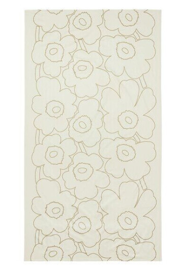Marimekko Piirto Unikko duk 250 cm beige/gull