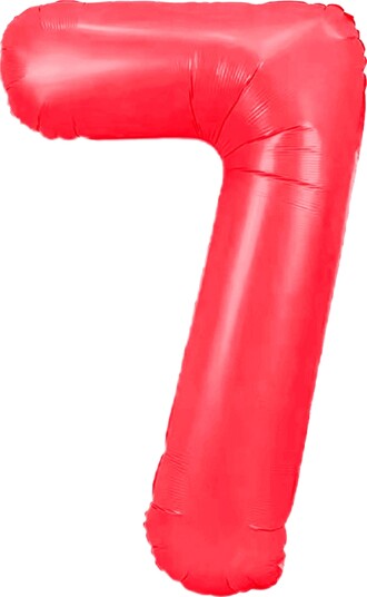 Ballongkungen Tallballong Neonrød Tall 7 CH407NRR