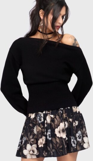 Killstar Goth Kort skjørt Celestial Summer Stellar Hour Mini Skirt XS til XXL Damer svart