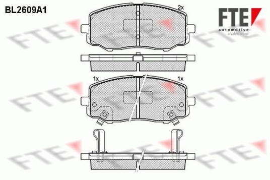 Bremseklosser FTE 9010856 Bremseklosser FTE 9010856