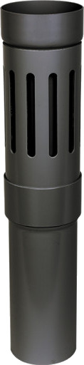 Plastmo balkongsluk Ø90mm sort Svart