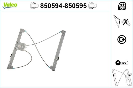 Vindusheis VALEO 850594 Vindusheis VALEO 850594