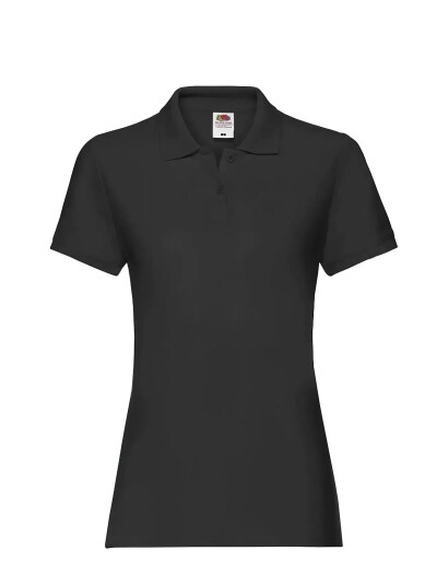Fruit of the loom Ladies Premium Polo Black XL
