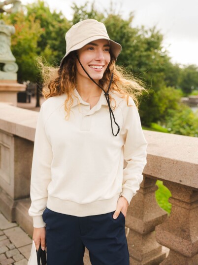 Twentyfour Mode Polo Sweater Hvit 34