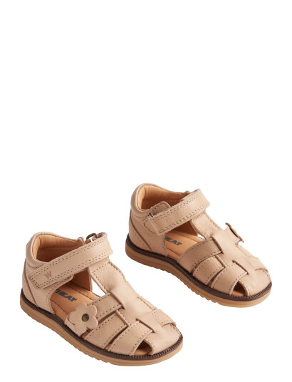 Wheat Sandal Closed Toe Sky Flower - Pink - 19-12.0CM